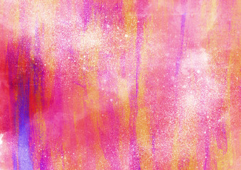  Watercolor fantastic and grungy background