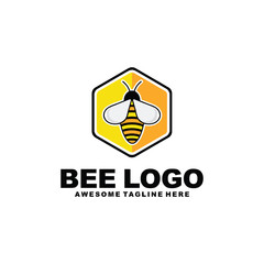 Bee Logo, Cute Bee Logo, Honey Logo