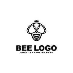 Bee Logo, Cute Bee Logo, Honey Logo