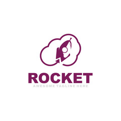 Obraz premium Rocket Logo Vector 