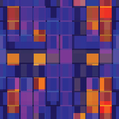 Abstract seamless pattern illustration of rectangular optical illusion tiles