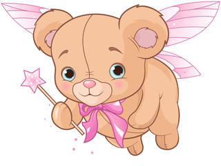 Obraz premium Flying Teddy Bear