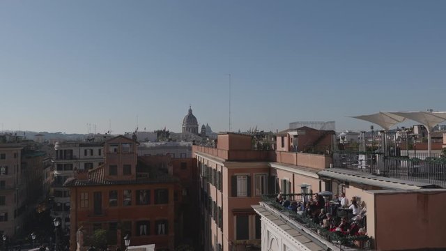 Piazza Trinita' dei Monti, another view of Rome
