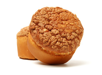 bread on a white background