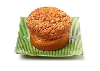 bread on a white background