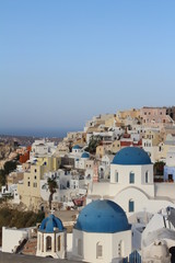 Santorini Blue Domes