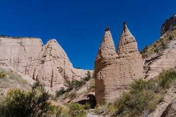 Sunny view of the famous Kasha Katuwe Tent Rocks National Monument