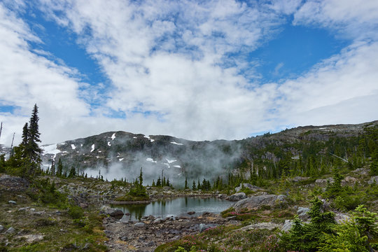 An apline mountain range in British Columbia, Canada