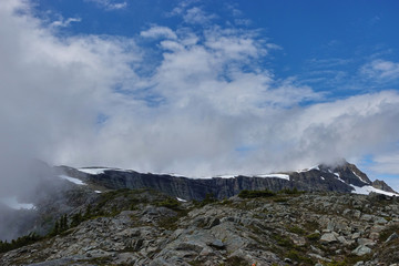 An apline mountain range in British Columbia, Canada
