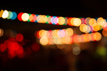 Bokeh of colorful lights background