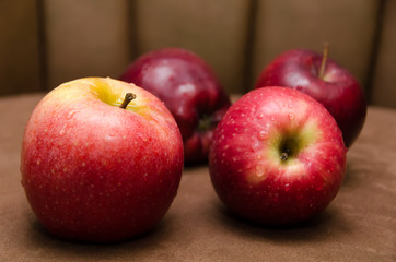 Red apples for breaks in the conference