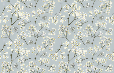 Seamless floral patterns in vintage style.