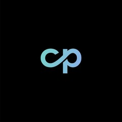 logo CP infinite icon vector