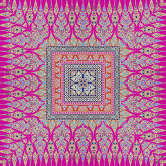 Colorful abstract kaleidoscope or endless pattern