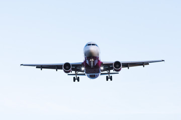 白バックの飛行機