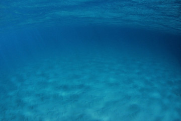 Underwater blue sea background 