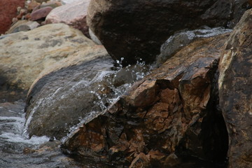 rocks in water