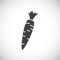 Vegetable related icon on background for graphic and web design. Creative illustration concept symbol for web or mobile app