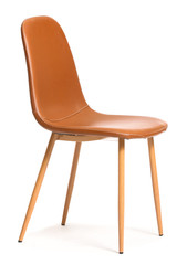 Modern chair on white background