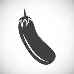 Vegetable related icon on background for graphic and web design. Creative illustration concept symbol for web or mobile app