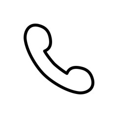 Call icon vector outlined style