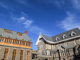 Fototapeta premium Old english constructions in Shimla, India