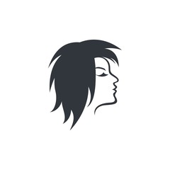 Hair salon logo vector icon