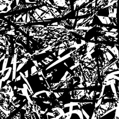 Fototapeta premium Grunge black and white. Abstract urban background. Worn old texture