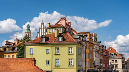 roofs of old town in warsaw