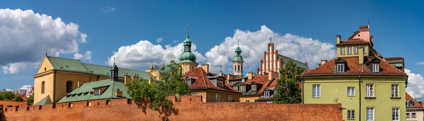 Obraz premium panoramic view on Old Town, warsaw, Poland