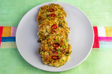 Bindaetteok, mung-bean pancake