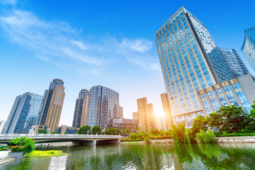 Fototapeta premium Shaoxing Cityscape, China