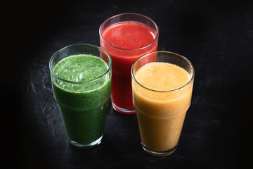 Different types of smoothies