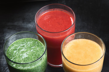 Different types of smoothies