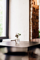 Restaurant minimalism interior design details