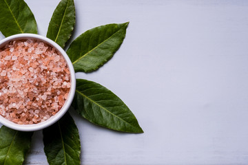 Healthy food - Pink himalayan salt