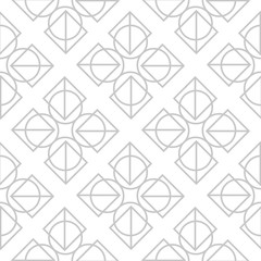 Gray and white geometric seamless pattern