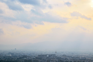 Obraz premium 京都 将軍塚展望台からの眺め