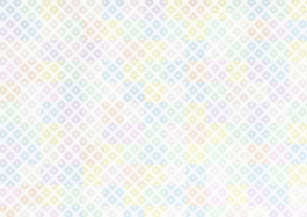 カラフルポップな鹿の子和紙テクスチャ背景素材