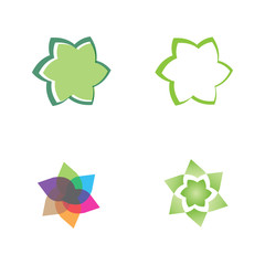 Obraz premium Beauty plumeria icon flowers design illustration Template