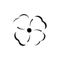 Beauty plumeria icon flowers design illustration Template