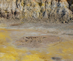 Vulkankrater Stefanos im Lakki-Tal von der Insel Nisyros Griechenland
