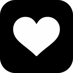 Heart icon isolated on background