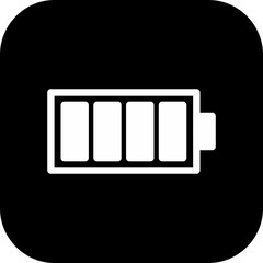 Battery Full icon isolated on background