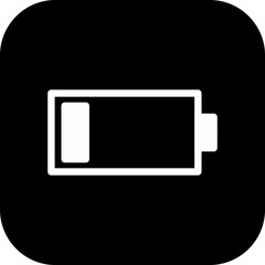Battery Low icon isolated on background