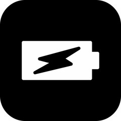  Battery Charging icon isolated on background