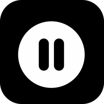 pause icon isolated on background