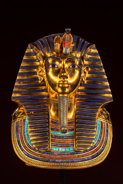 Replica of the Tutankhamun's funeral mask found in Egypt