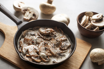 Staffed Mushrooms with fresh dill, cheese and sour cream