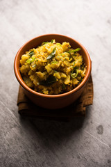 Aloo ka bharta,  sabzi is a tasty dish from India  made using spiced mashed potato prepared especially in northern parts of India